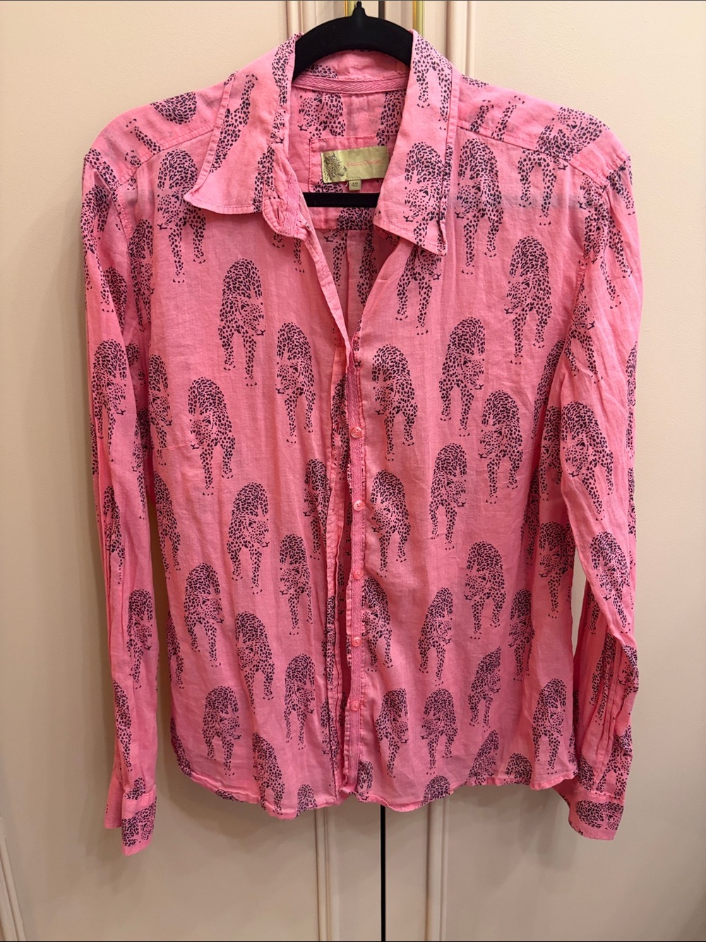Franco Callegari-pink print button up - size 42